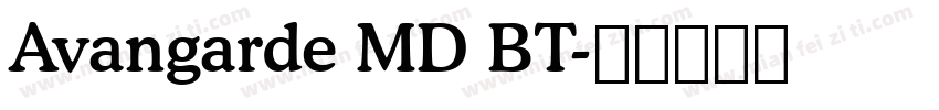 Avangarde MD BT字体转换